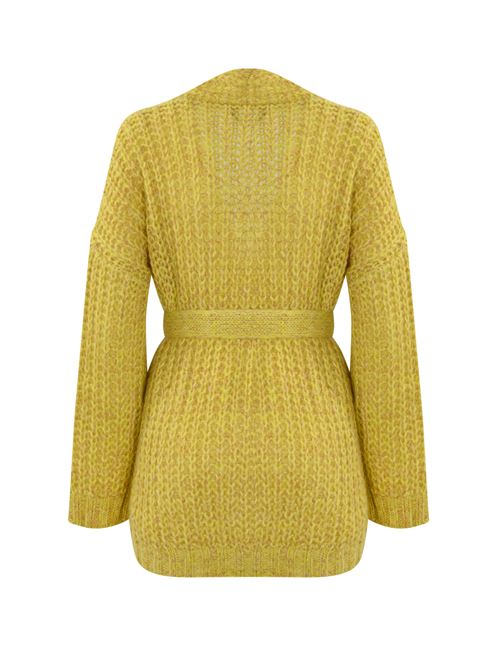 Cardigan a coste Josef in mohair chine' Giallo WEEKEND MAX MARA | 2425346082600001